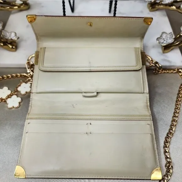 Authentic Louis Vuitton Suhali Leather Wallet Crossbody Conversion W/ Dust Bag - Picture 10 of 17